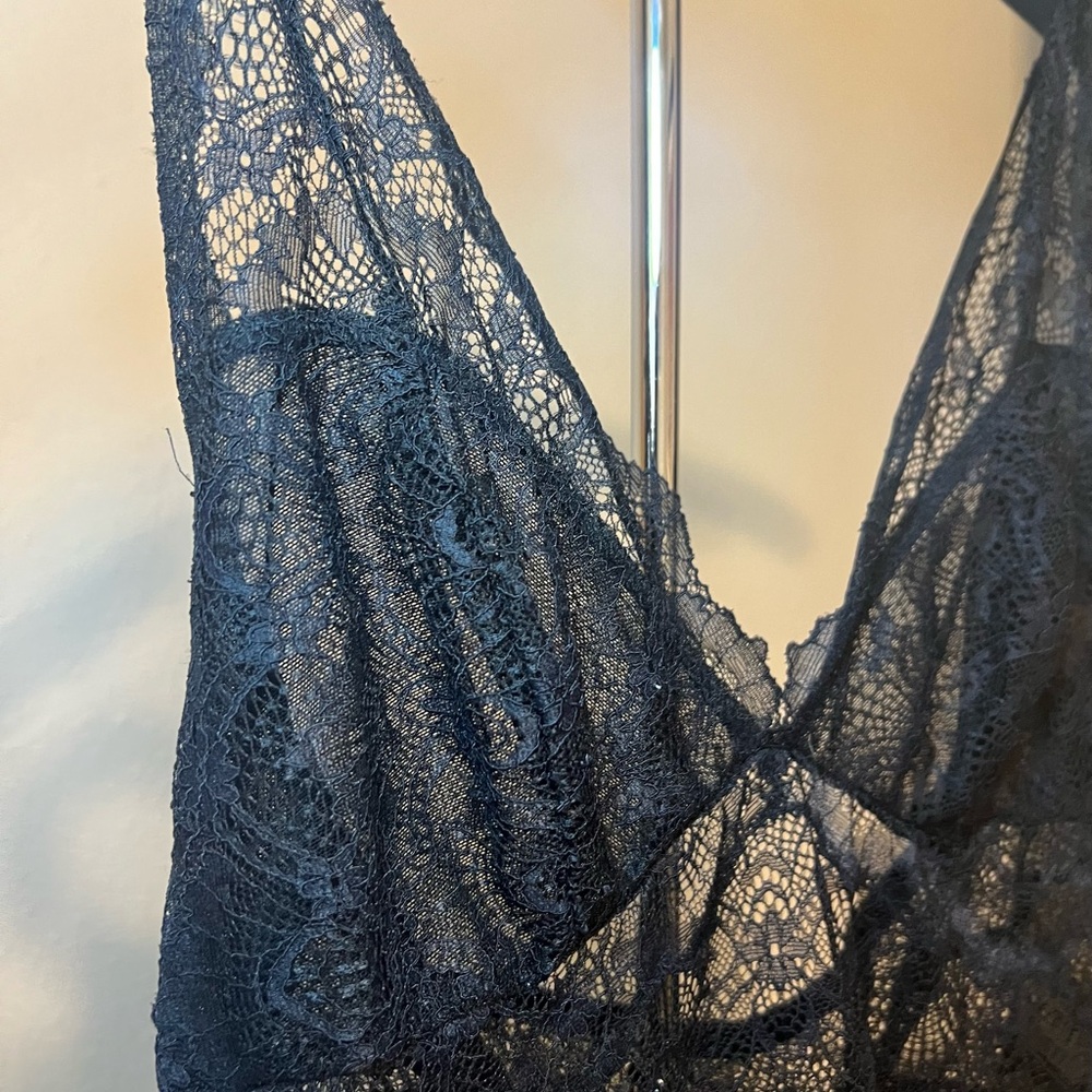 Sexy Lace Sleepwear Black